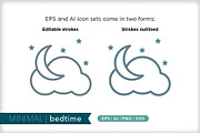 Minimal bedtime icons, an Outline Icon by Picture Window (Thumbnail 5 of 5)
