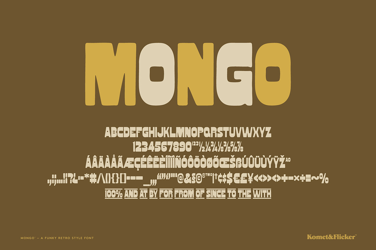 MONGO, a Font by Komet & Flicker (Photo 10 of 10)