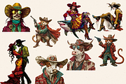 SURREAL WILD WEST FANTASIES CLIPART, a Person Illustration by Daring Digies (Thumbnail 6 of 10)