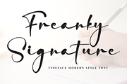 Freanky Signature | Script Font, a Handwritten Font by Scratchones (Thumbnail 1 of 8)