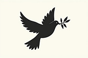 Peace Dove Silhouette Bundle, an Illustration by BIPLOB EXPERT (Thumbnail 2 of 21)