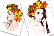 9 Stylish Fall Fashion Portraits, a Person Illustration by Vitaliy Grin (Thumbnail 3 of 3)