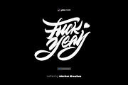 Lettering Brushes Procreate, a Brush Add-On by n.A Studio (Thumbnail 4 of 9)