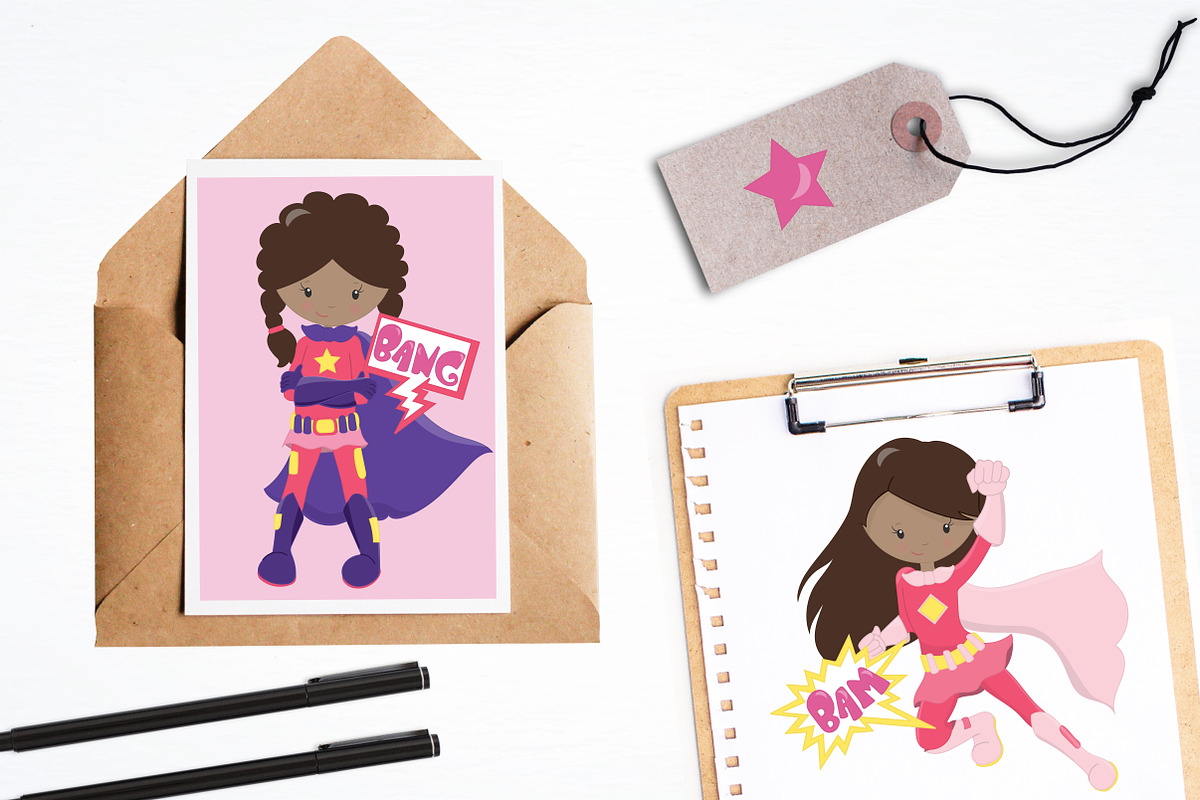 Superhero illustration pack, an Illustration by PrettyBundles (Photo 4 of 5)