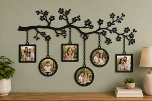 Diamond Family Photo Frame Laser Cut, an Object Graphic by Libby Wishes