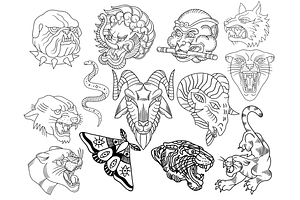 ProCreate Traditional Tattoo Stamps