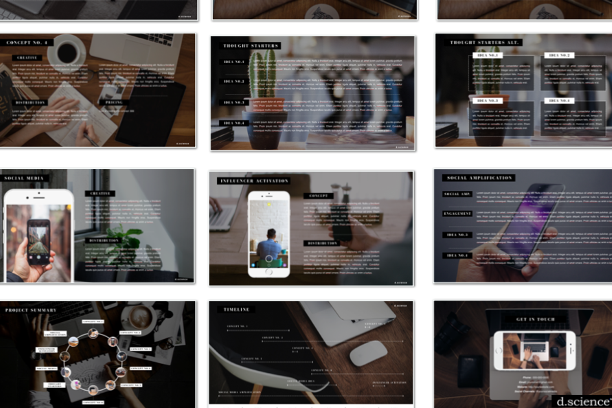 Creative Agency Pitch Deck Template, a Presentation Template by Template Monkey @dscience (Photo 7 of 15)