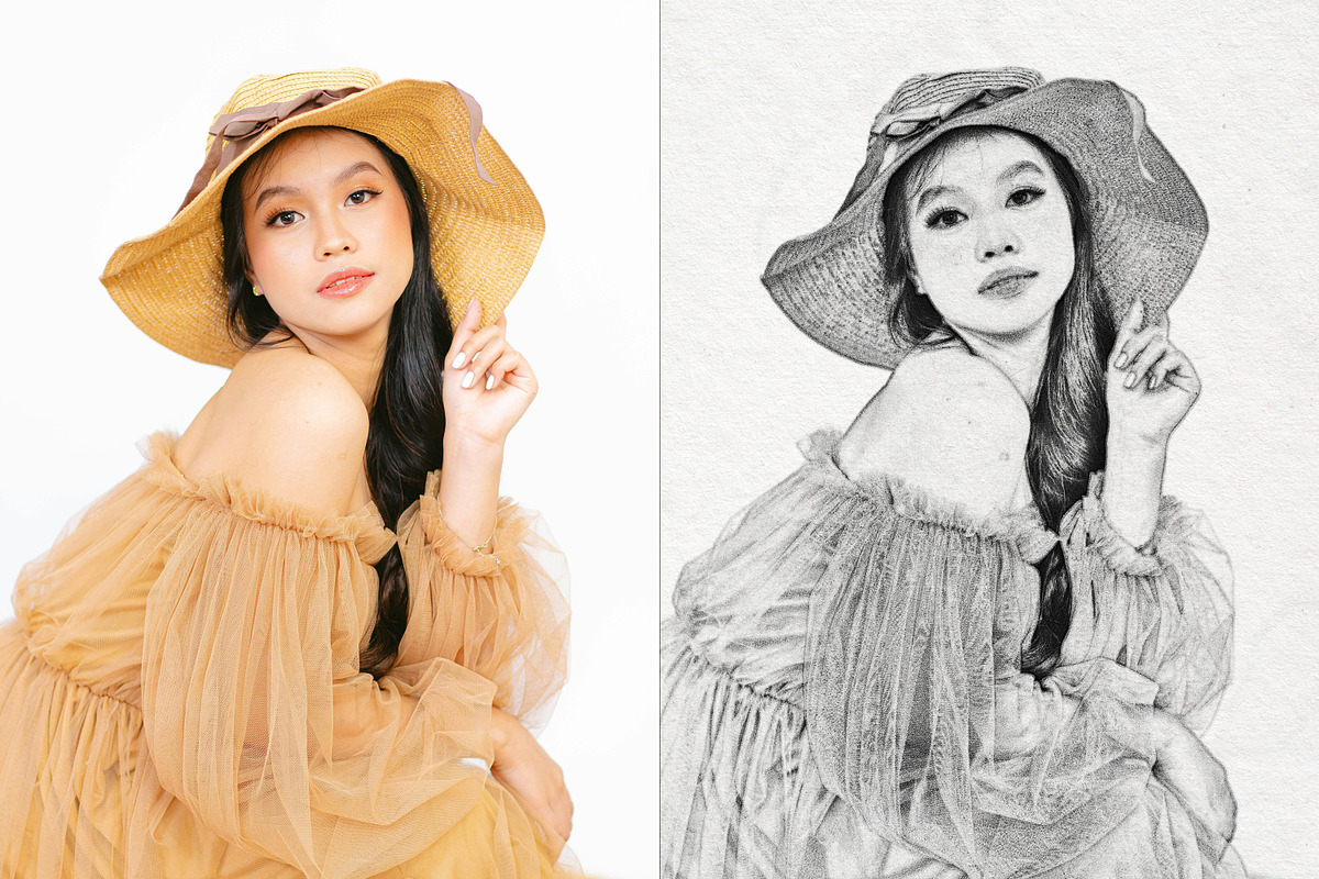 Pencil Sketch Effect Photoshop, an Action Add-On by liptouse (Photo 4 of 8)