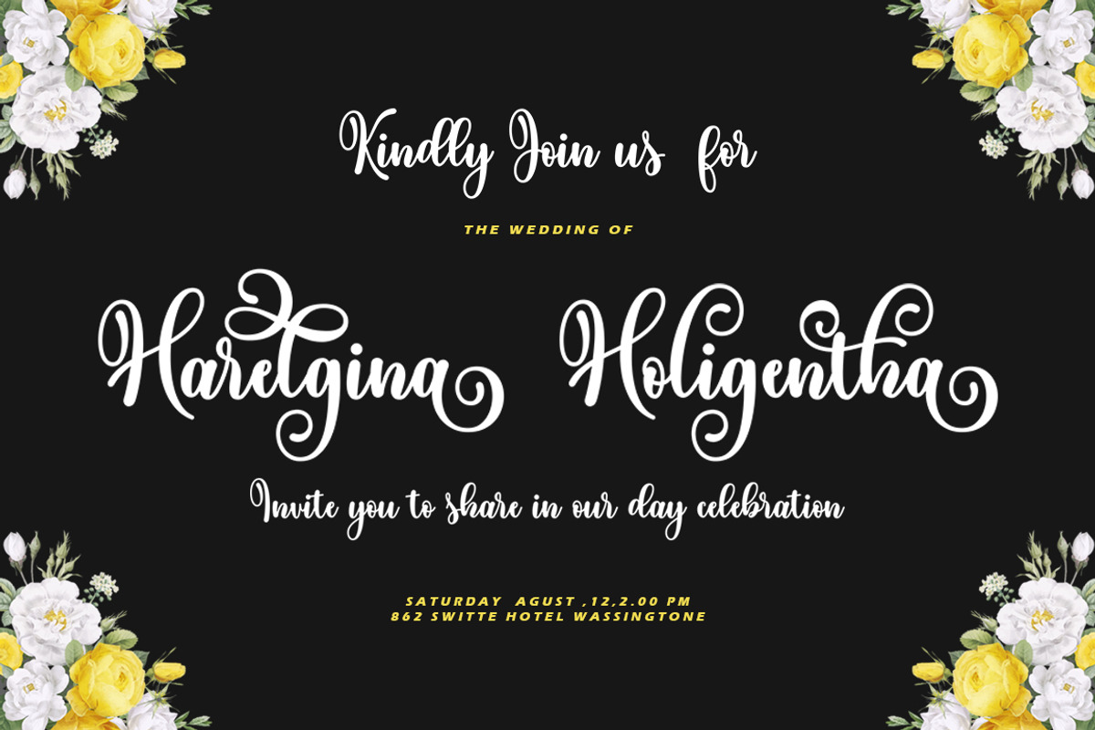 Family Holiday, a Script Font by IRF Lab Studio (Photo 3 of 6)