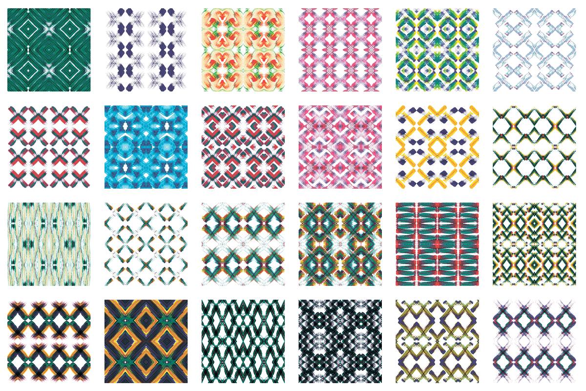 Patterns with acrylic brush strokes, a Pattern Graphic by Art Sproot (Photo 5 of 8)