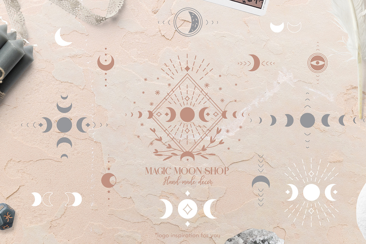 'MAGIC MOON' VECTOR SET, a Graphic by Luna Dreams (Photo 5 of 9)