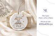 Round Ceramic Ornament Mockup, a Merchandise Mockup by Mie Mockup Studio (Thumbnail 5 of 7)
