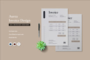 Aurea - Invoice Template, a Print Template by Fannan Studio (Thumbnail 1 of 3)