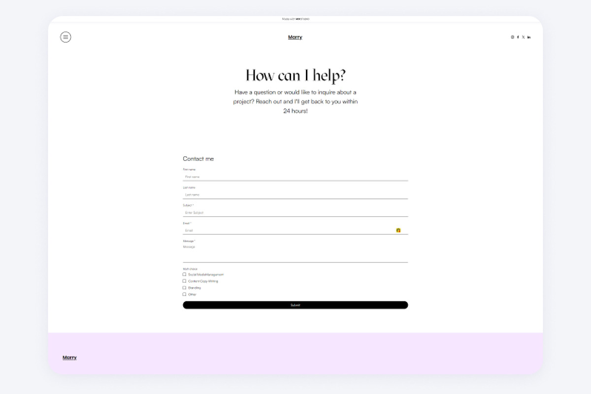 Wix Template For Social Media Manage, a Wix Template by MuzammilMahida (Photo 4 of 4)