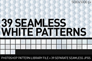 Clean Seamless White Patterns, a Pattern Graphic by Creative Graphics (Thumbnail 1 of 5)
