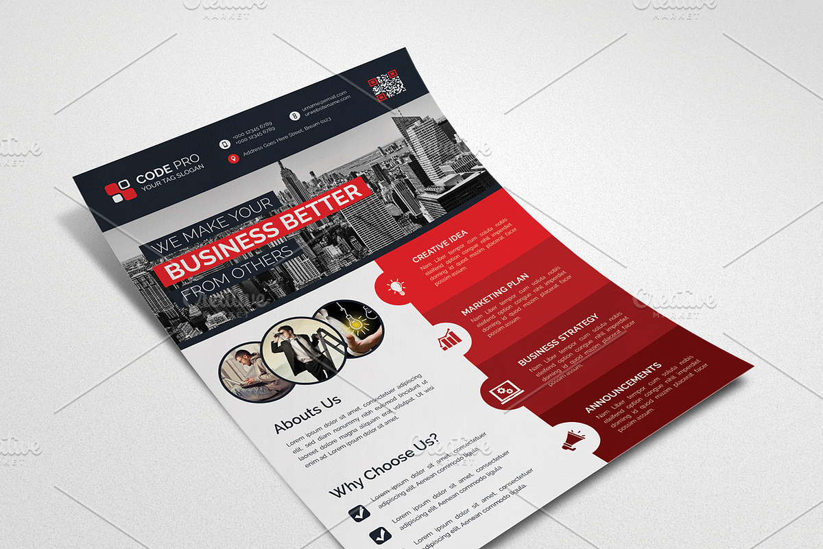 Flyers, a Flyer Template by pixelworkz (Photo 6 of 6)