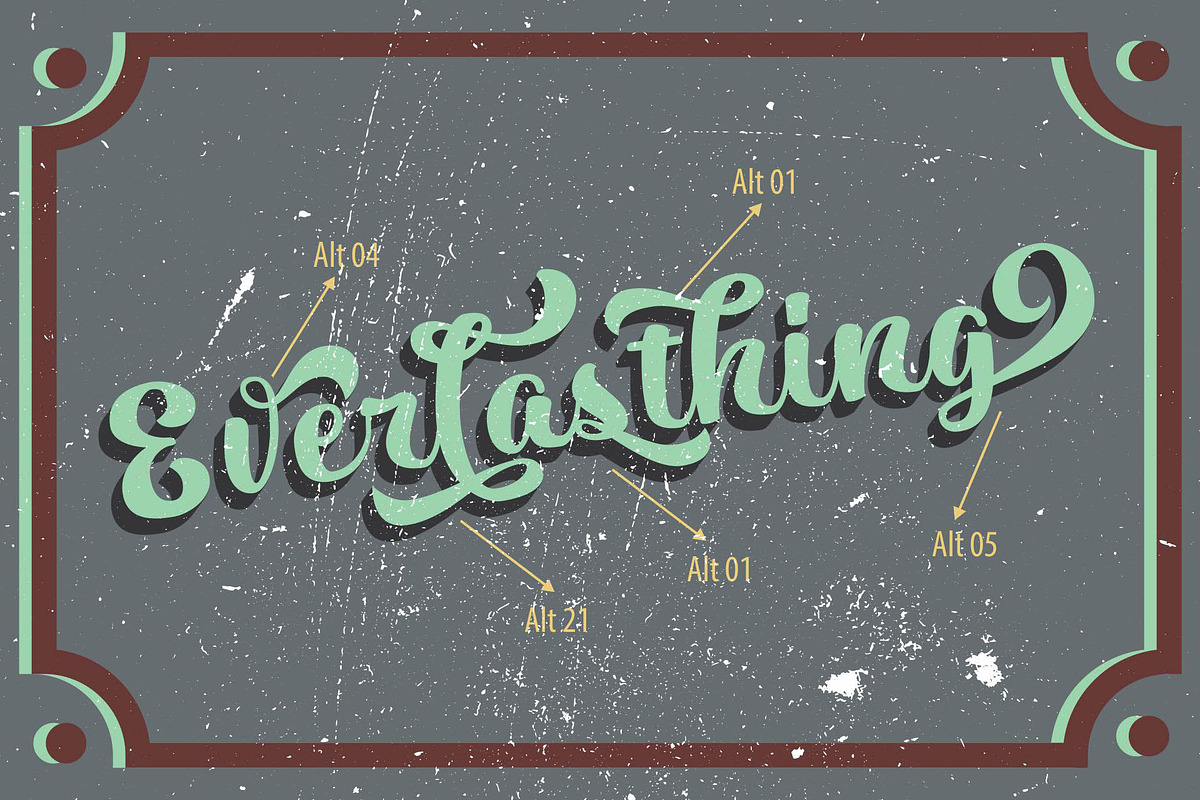 Pilopy Script | Layered Fonts, a Script Font by Astageni (Photo 3 of 9)