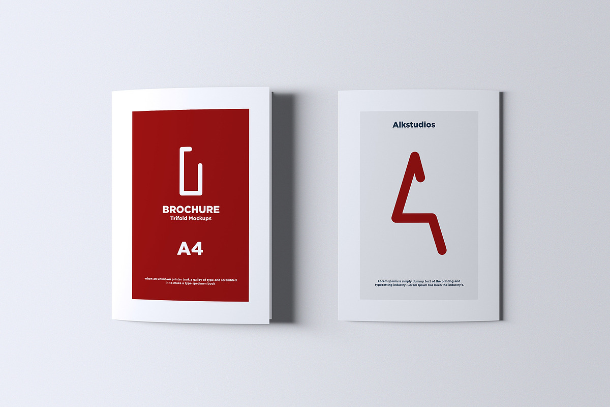 Tri-Fold A4 Brochure Mockup, a Print Template by AlkStudio (Photo 6 of 9)