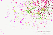 Grunge paint splatter brush set, a Brush Add-On by FOXYdigitalart (Thumbnail 8 of 8)