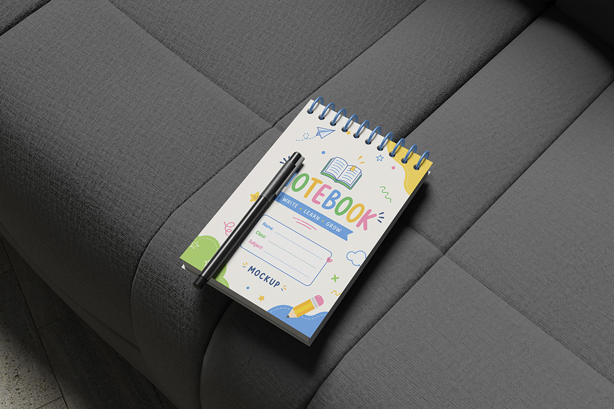 Notebook Cover Mockup for Branding, a Books & Magazine Mockup by My Code Std (Photo 2 of 3)