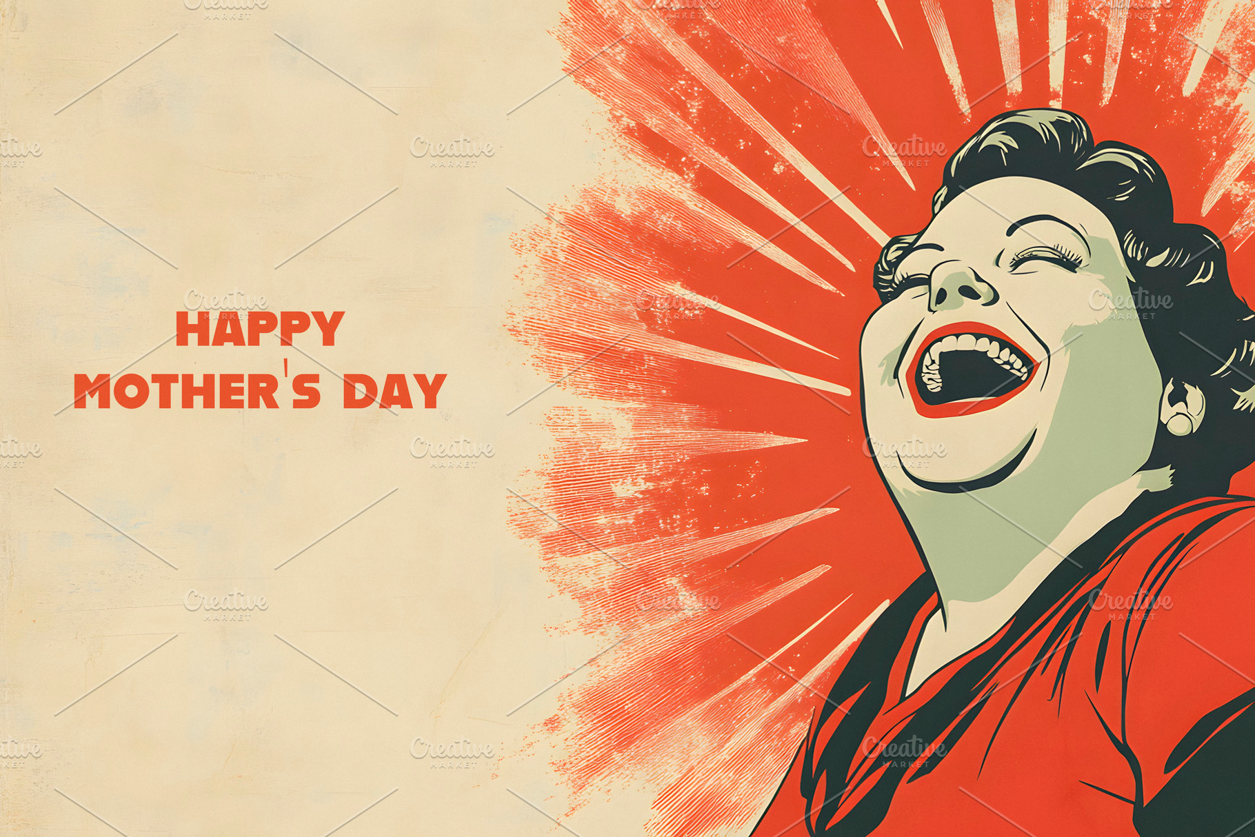 woman and text happy mothers day, generative AI, a Photo by Nito