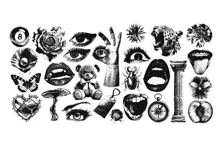 Photocopy stippled style with, a Texture Illustration by Simple Patterns
