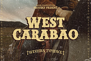 West Carabao | Western Slab Font, a Slab Serif Font by Mofr 24 (Thumbnail 1 of 12)