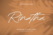 Rinatha, a Script Font by Integritype Studio (Thumbnail 1 of 15)