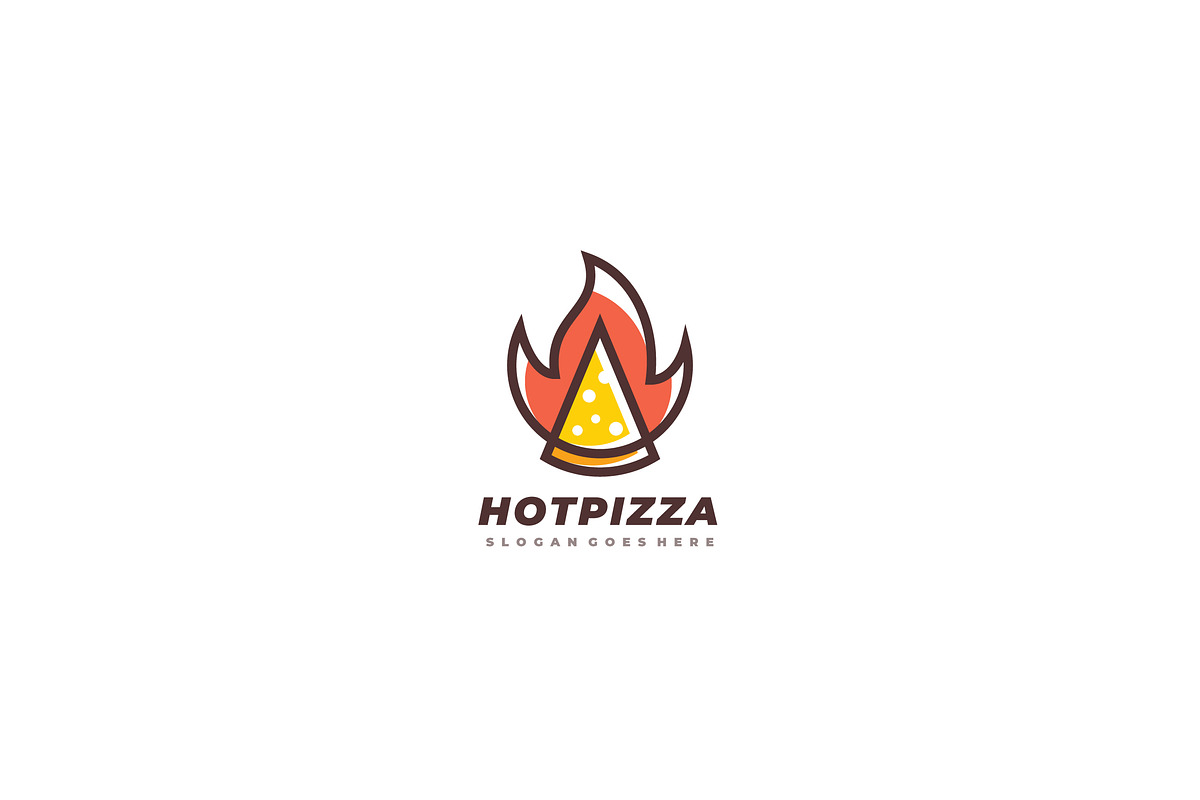 Hot Pizza Logo, a Branding & Logo Template by 3ab2ou (Photo 1 of 2)