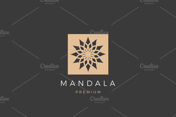 Simple Mandala Logo Design preview 2