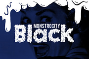 Monstrocity Black - Typeface, a Font by Macaroni Mayhem (Thumbnail 1 of 6)