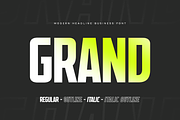 Grand - Headline Business Font, a Sans Serif Font by Hamz Studio (Thumbnail 3 of 13)