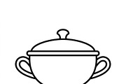 40 Christmas Dinner Table Icons, an Outline Icon by adenpinkstore (Thumbnail 18 of 20)