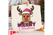 Merry Christmas Holiday reindeer PNG, an Illustration by Libby Wishes (Thumbnail 3 of 8)