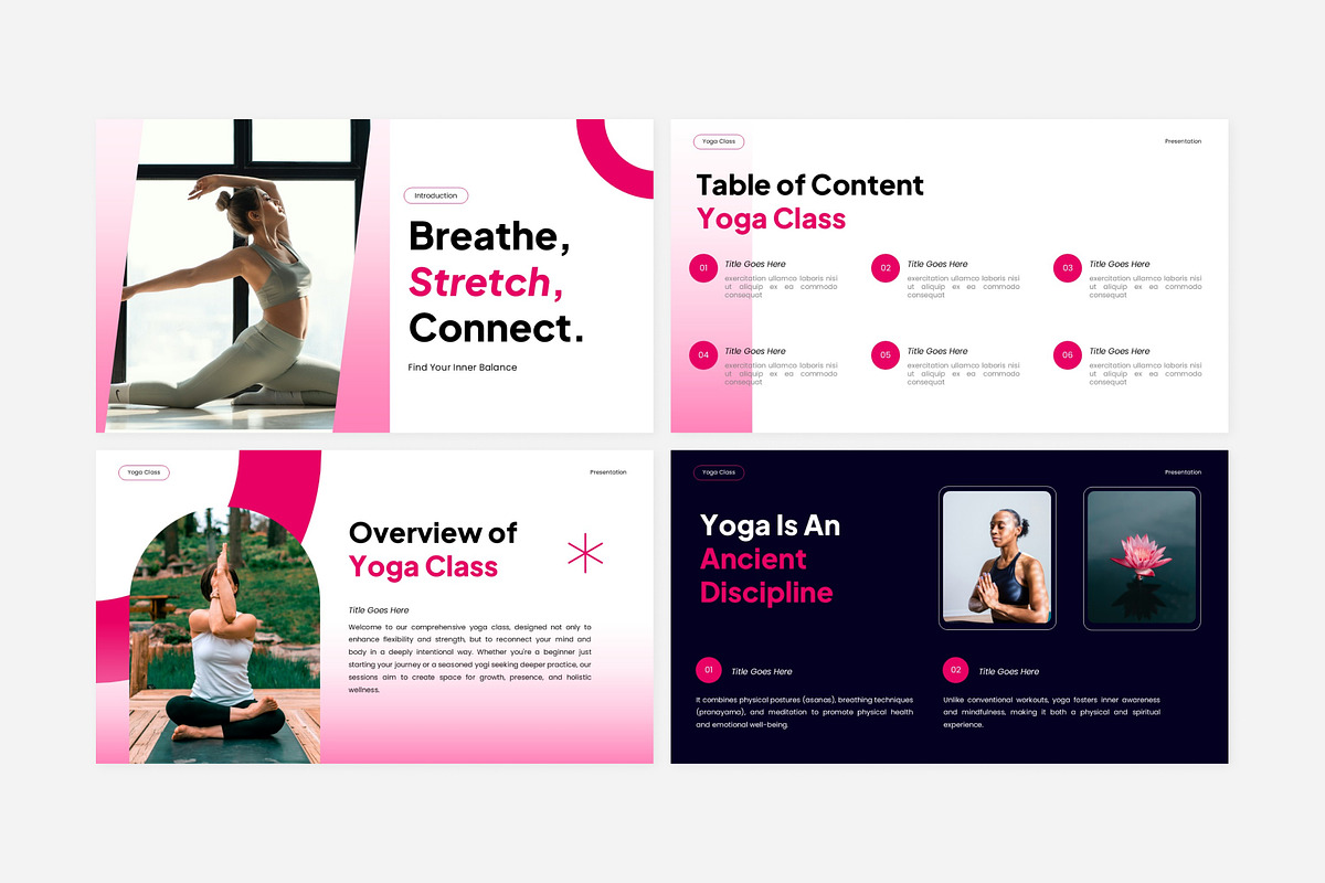 Yoga Course Introduction Powerpoint, a Presentation Template by Eklip Studio (Photo 2 of 6)