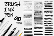 Pencil,Paint Stroke Brushes. Pen Ink, a Brush Add-On by ZinetroN (Thumbnail 1 of 4)