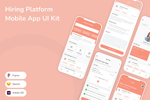 Hiring Platform Mobile App UI Kit