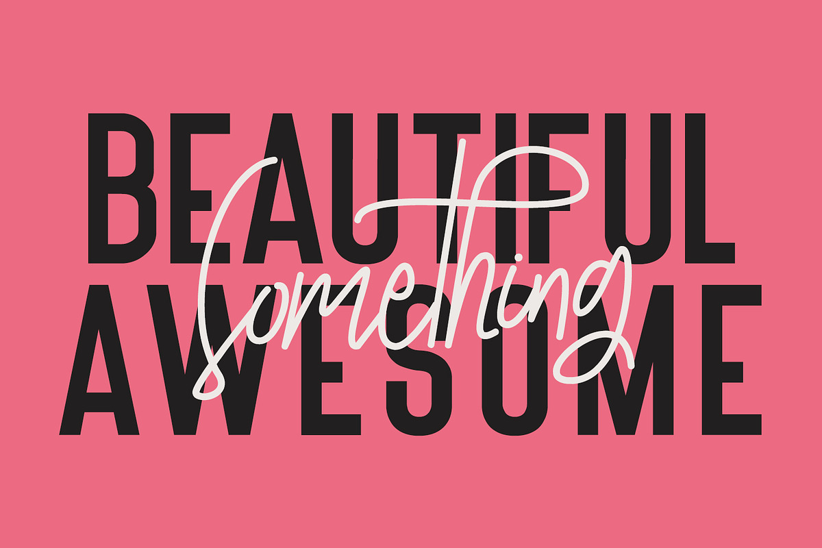 Autica Monthgel Monoline Script Sans, a Script Font by Maulana Creative (Photo 5 of 7)