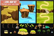 Game Level Map Set + Kit, an Illustration by 2dvillShop (Thumbnail 6 of 6)