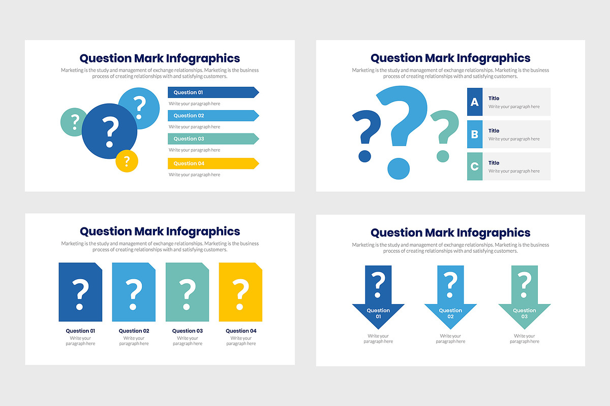 Question Mark Infographics, a Presentation Template by slidequest (Photo 2 of 6)