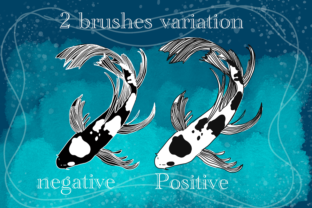 Aqua paradise procreate stamp brush, a Brush Add-On by Meisanmui (Photo 3 of 9)
