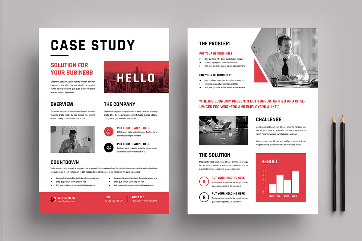 Case Study Design Layout, a Stationery Template by MightyDesign (Photo 1 of 8)