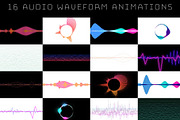 Speech Waveform Animations, a Background Graphic by Enchanted Studios (Thumbnail 2 of 4)