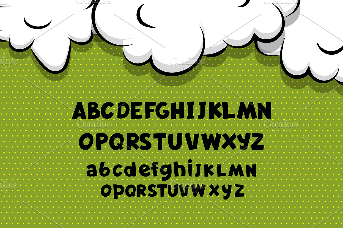 Drolly comics book funny font, a Sans Serif Font by Kapitosh (Photo 13 of 15)