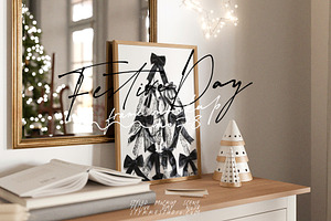 FESTIVE DAY | art frame mockup