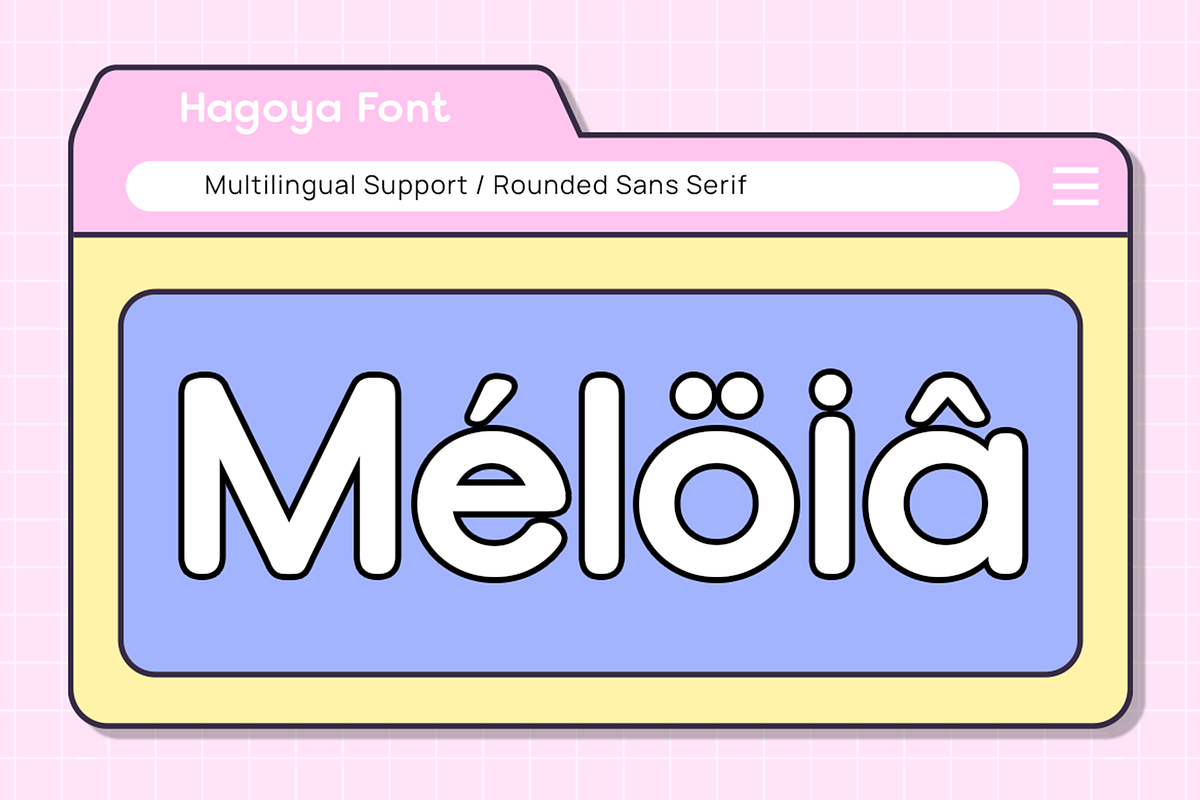 Hagoya - Rounded Font, a Sans Serif Font by Pekotype (Photo 5 of 15)