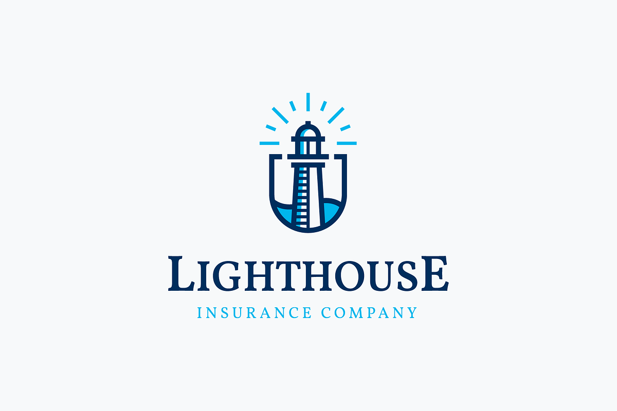 Lighthouse logo template, a Branding & Logo Template by Triptic • Online store (Photo 1 of 4)