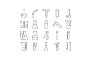 Laboratory glassware outline icons, an Object Graphic by pikepicture (Thumbnail 1 of 3)