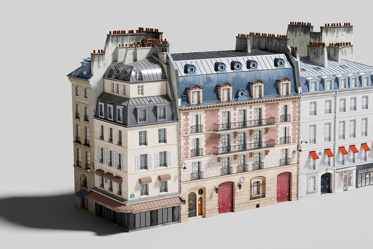 Paris quarter 1, an Architecture 3D Model by happy brush (Photo 2 of 4)