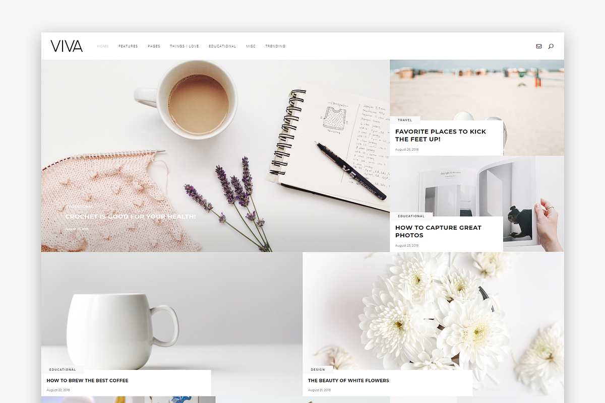 VIVA - WordPress Blog Theme, a WordPress Template by PerfectlyThemed